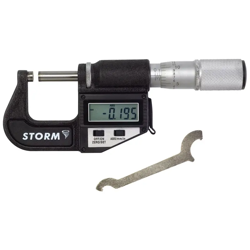 0-1" And 0-25Mm Range Digital Micrometer Cen3m301 Central Tools 1