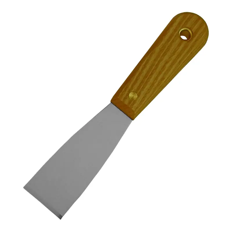1-1/2" Flexible Putty Knife With Stainless Steel Blade And Wood Handle Kti70017 K Tool International 1