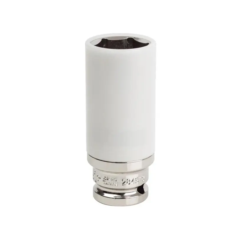 1/2" Dr. 1" Extra Thin Wall Deep Wheel Protector Impact Socket-Silver Sun284910 Sunex 1
