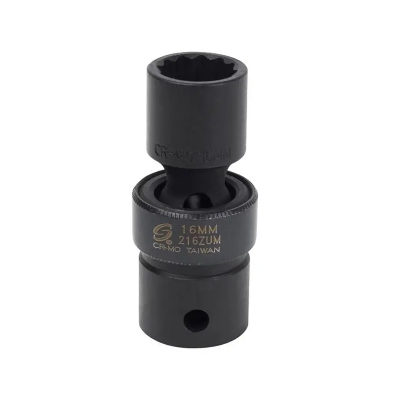 1/2" Dr. 12 Pt. 16Mm Universal Impact Socket Sun216zum Sunex 1