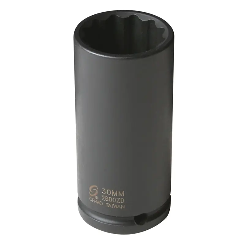 1/2" Drive 12 Point Deep Spindle Nut Socket, 30Mm Sun2800zd Sunex 1