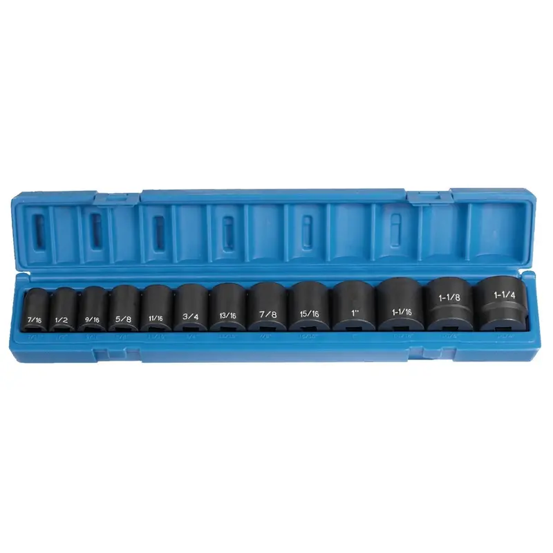 1/2" Drive 13-Piece Standard Set Gre1312 Grey Pneumatic 1