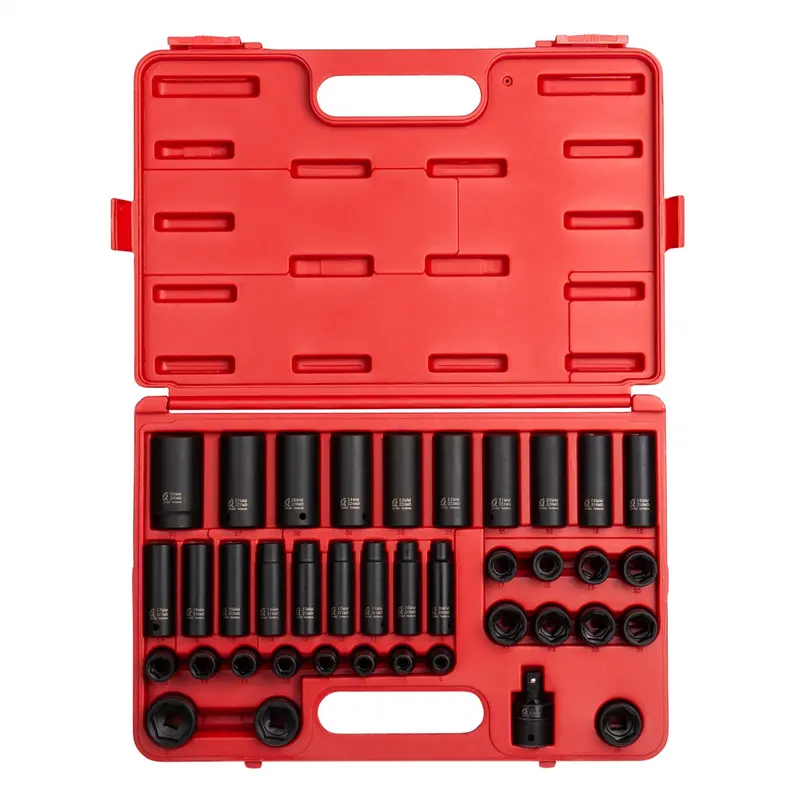 1/2" Drive 39 Piece Metric Deep Impact Socket Set Sun2669 Sunex 1
