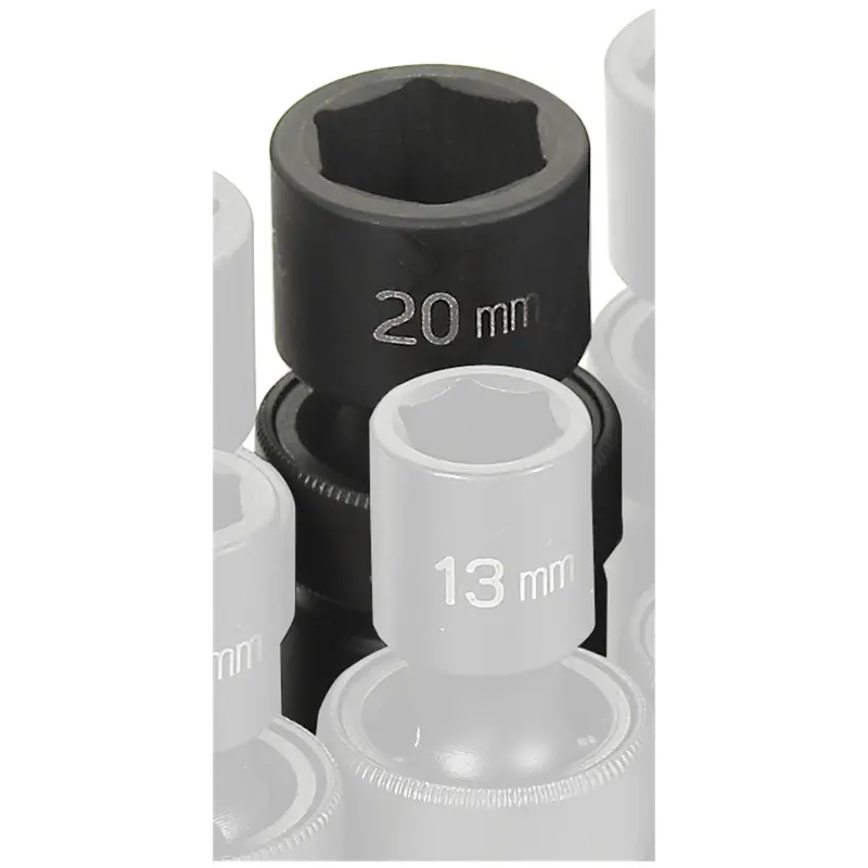 1/2" Drive X 20Mm Standard Universal Gre2020um Grey Pneumatic 1