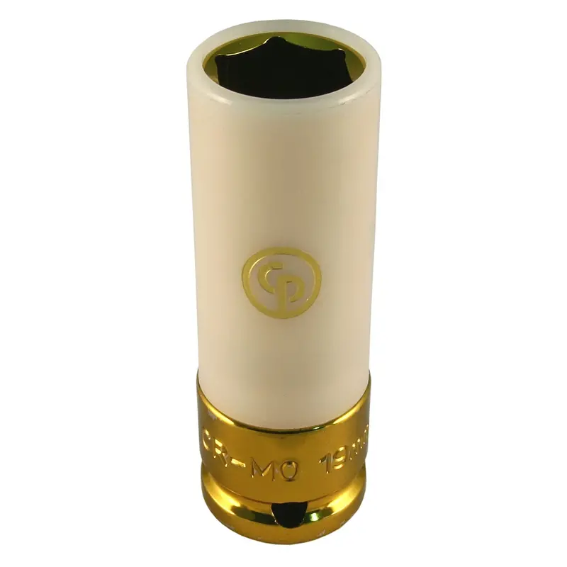 1/2 In. Drive 19 Mm Thin Wall Wheel And Nut Protector Socket Cpts419mwp Chicago Pneumatic 1