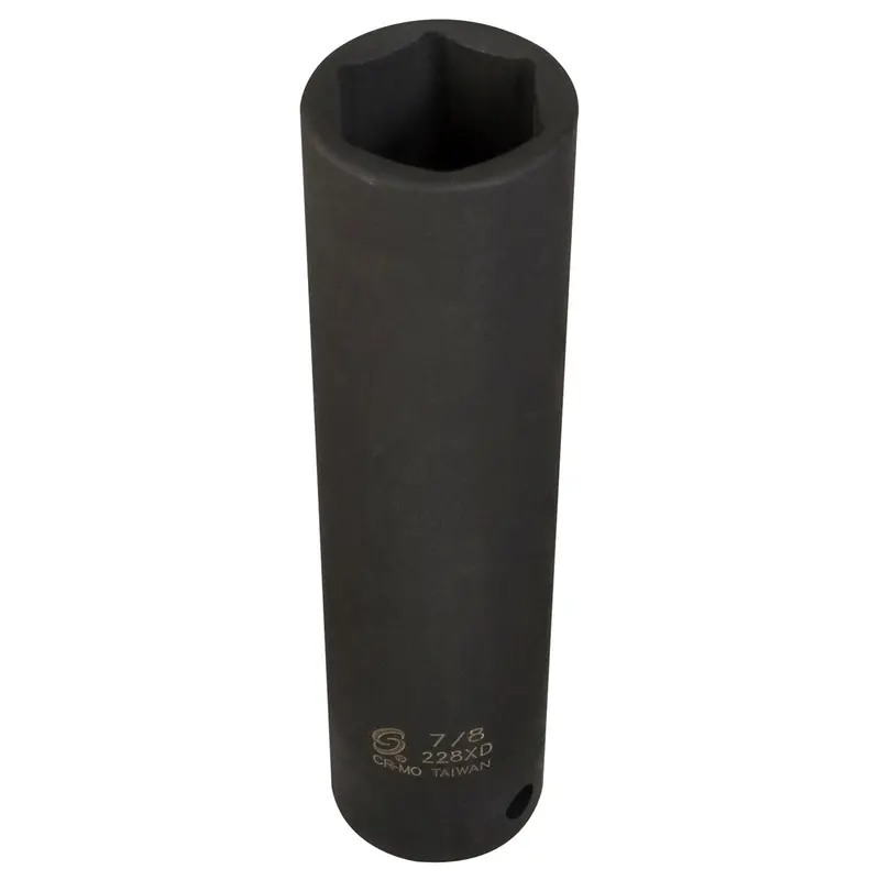 1/2 In. Drive 6-Point Extra Deep Impact Socket, 7/8 In. Sun228xd Sunex 1