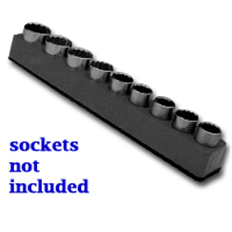 1/2 In. Drive Magnetic Black Socket Holder 10-19Mm Mts1288 Mechanics Time Saver 1