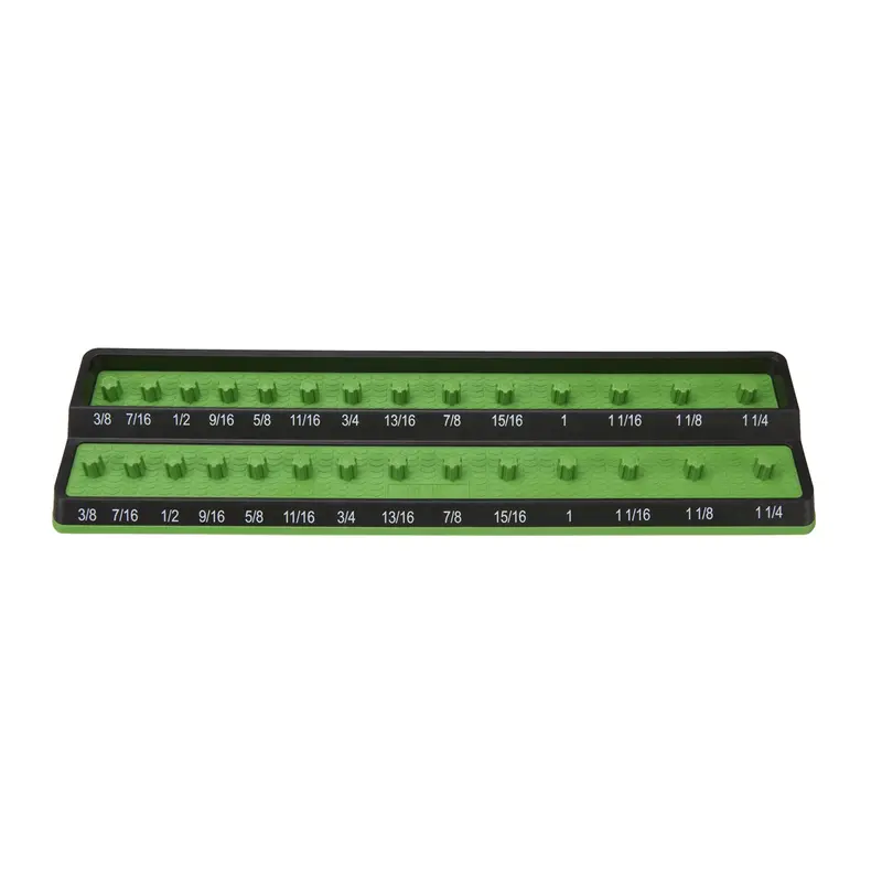 1/2 In. Fractional Sae Peg Socket Holder, Green Mtspsh50s-Grn Mechanics Time Saver 1
