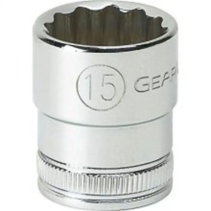 1/4" Drive 12 Point Standard Socket, 15Mm Kdt80209 Gearwrench 1