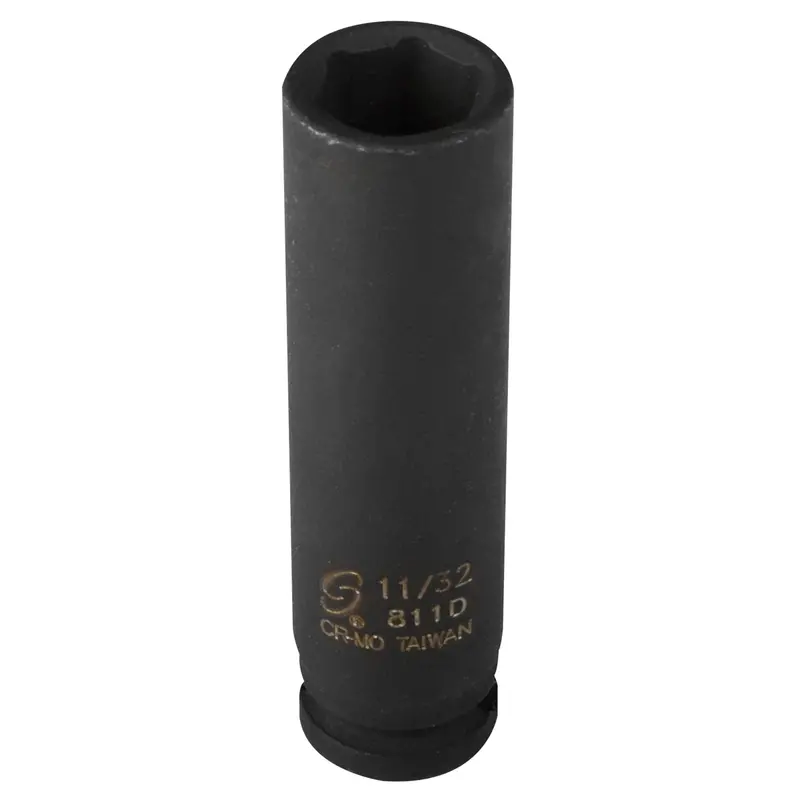 1/4" Drive 6 Point Deep Impact Socket 11/32" Sun811d Sunex 1