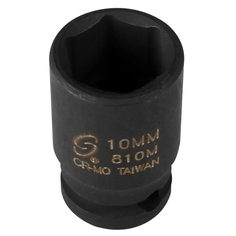 1/4" Drive 6 Point Standard Impact Socket 10Mm Sun810m Sunex 1