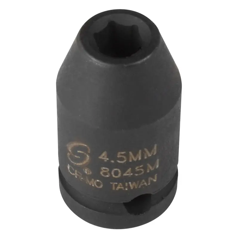 1/4" Drive 6 Point Standard Impact Socket 4.5Mm Sun8045m Sunex 1
