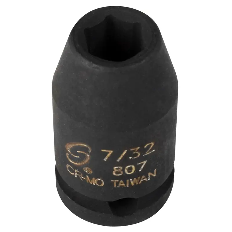 1/4" Drive 6 Point Standard Impact Socket 7/32" Sun807 Sunex 1