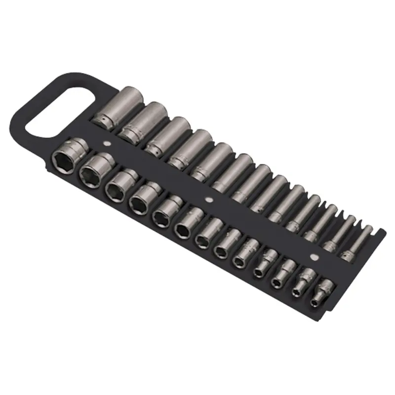 1/4" Drive Black Magnetic Socket Holder For 26 Sockets Lis40130 Lisle 1