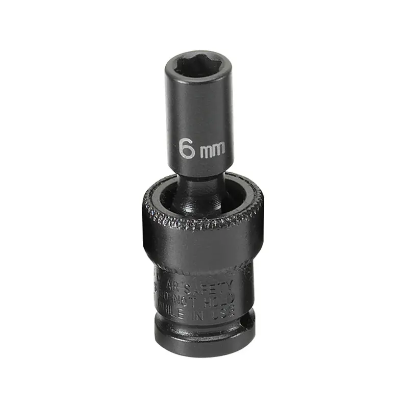 1/4" Drive Standard Metric Universal Impact Socket - 6Mm Gre906ums Grey Pneumatic 1