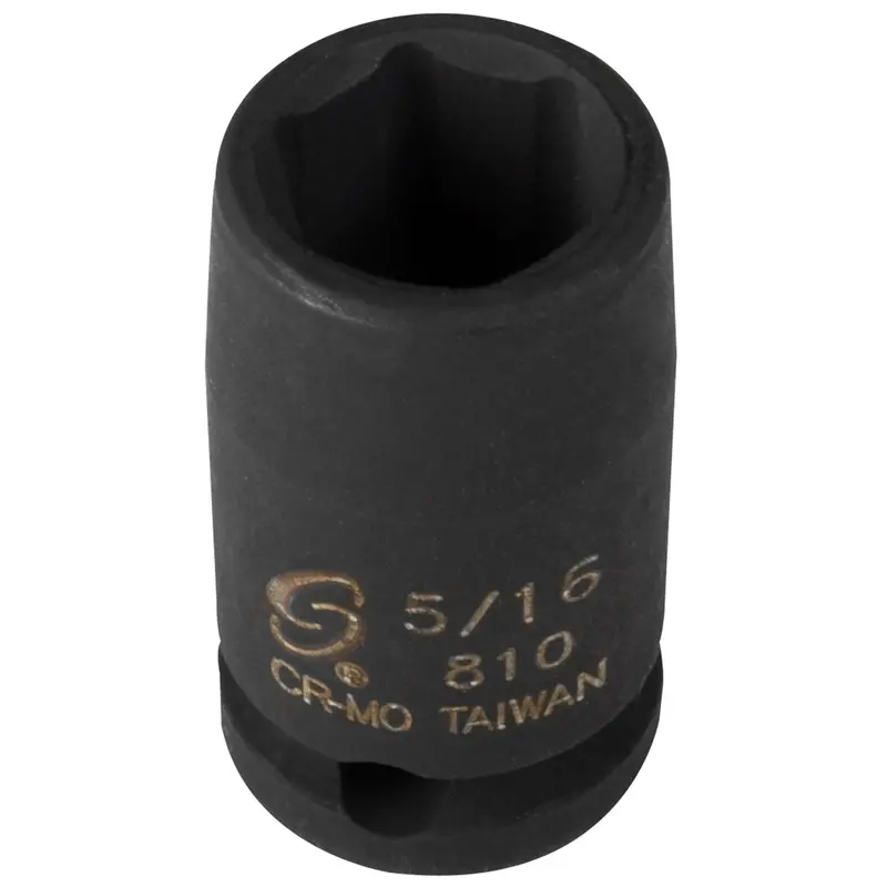1/4 In. Drive 6-Point Standard Impact Socket 5/16 In. Sun810 Sunex 1