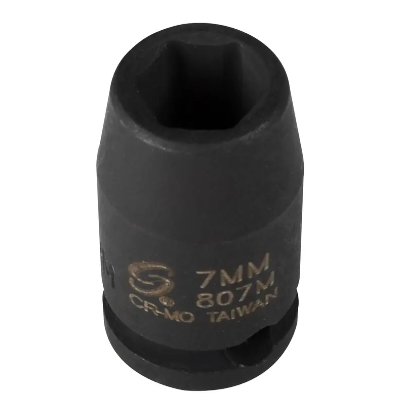 1/4 In. Drive 6-Point Standard Impact Socket 7Mm Sun807m Sunex 1