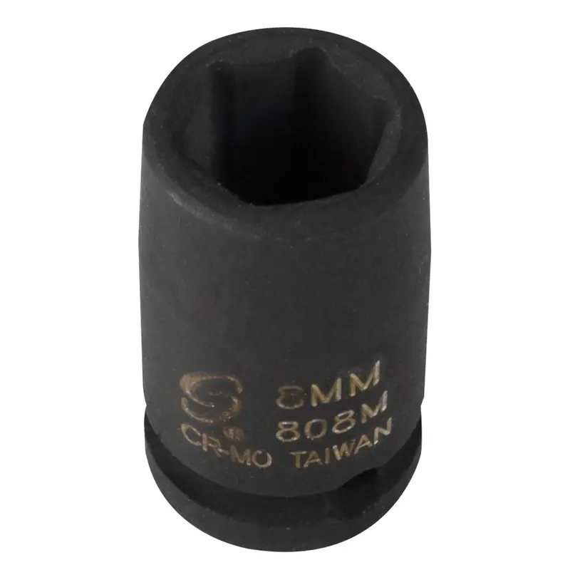 1/4 In. Drive 6-Point Standard Impact Socket 8Mm Sun808m Sunex 1