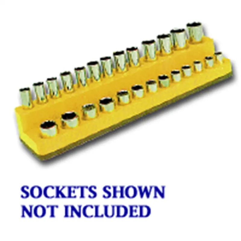 1/4 In. Drive Magnetic 4-14 Mm Socket Holder, Yellow Mts723 Mechanics Time Saver 1