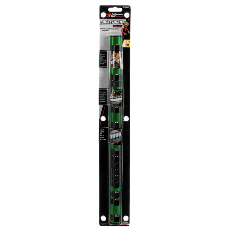 1/4 In. Drive Magnetic Socket Rail Wlmw36003 Wilmar Corp. / Performance Tool 1