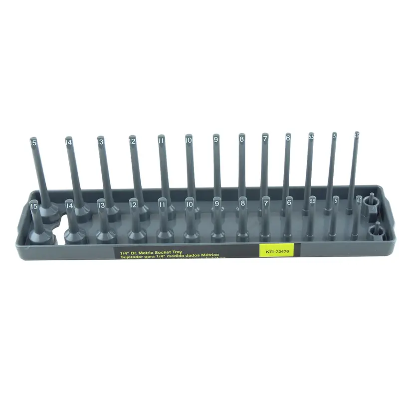1/4 In. Drive Metric Socket Holder, Gray Kti72476 K Tool International 1