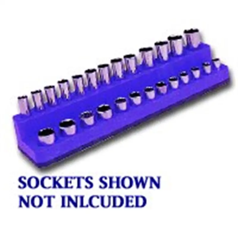 1/4 In. Drive Shallow / Deep Neon Blue Socket Holder 4-14Mm Mts720 Mechanics Time Saver 1