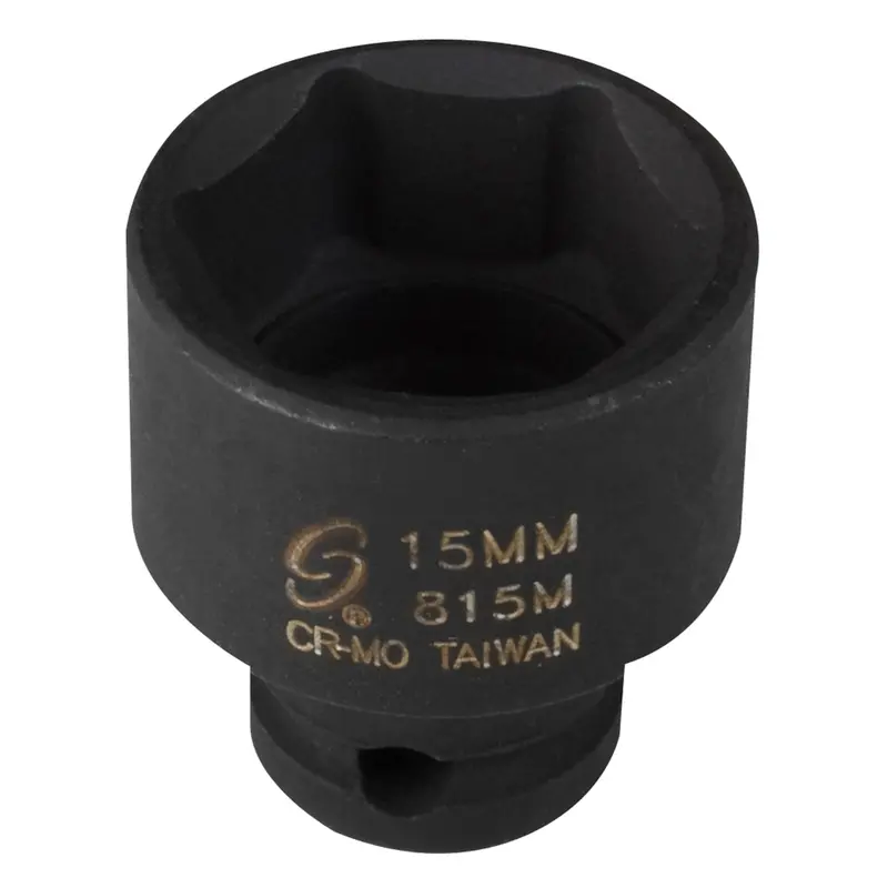 1/4 In. Drive Standard 6-Point Impact Socket - 15Mm Sun815m Sunex 1