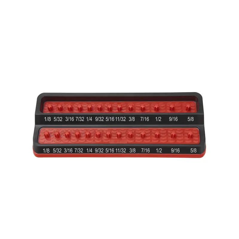 1/4 In. Fractional Sae Peg Socket Holder, Red Mtspsh25s-Red Mechanics Time Saver 1