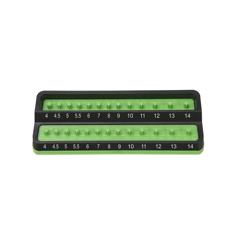 1/4 In. Metric Peg Socket Holder, Green Mtspsh25m-Grn Mechanics Time Saver 1