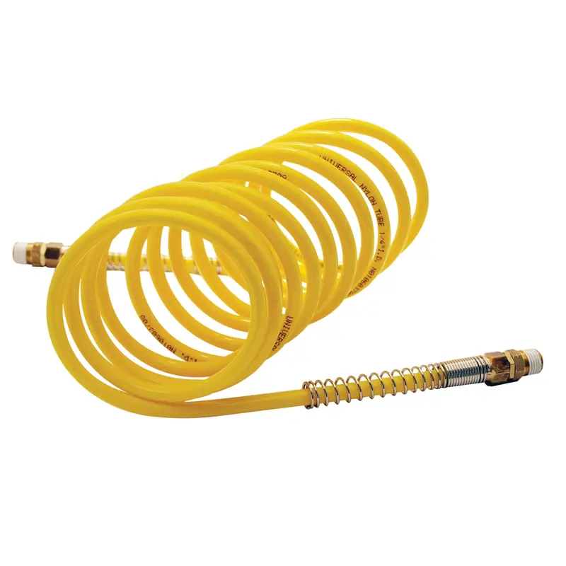 1/4 In. X 12 Ft. Yellow Nylon Coil Hose Mtn6375 Mountain 1