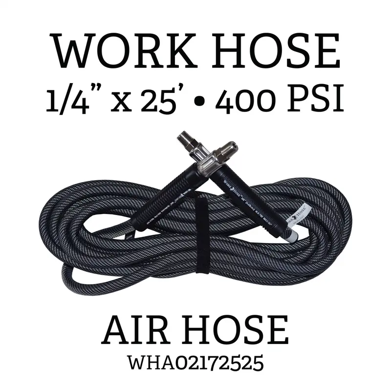 1/4 In. X 25 Ft. Flexible Air Hose Wha02172525 Workhose 1