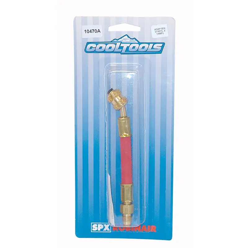 1/4" Mfl X 3/16" Ffl, Red Flexible Adapters Rob10470a Robinair 1