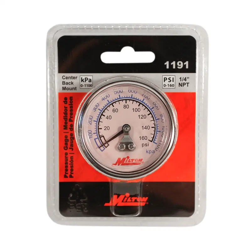 1/4" Npt Pressure Gage Mil1191 Milton Industries 1
