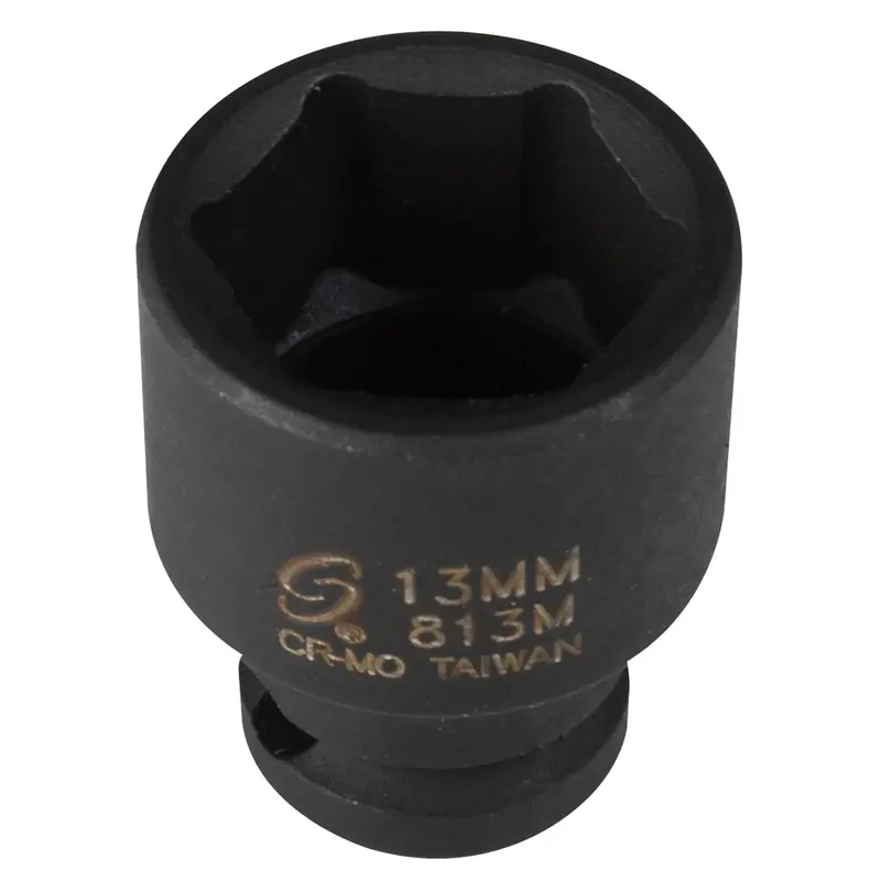 1/4In. Drive Standard 6-Point Impact Socket 13Mm Sun813m Sunex 1
