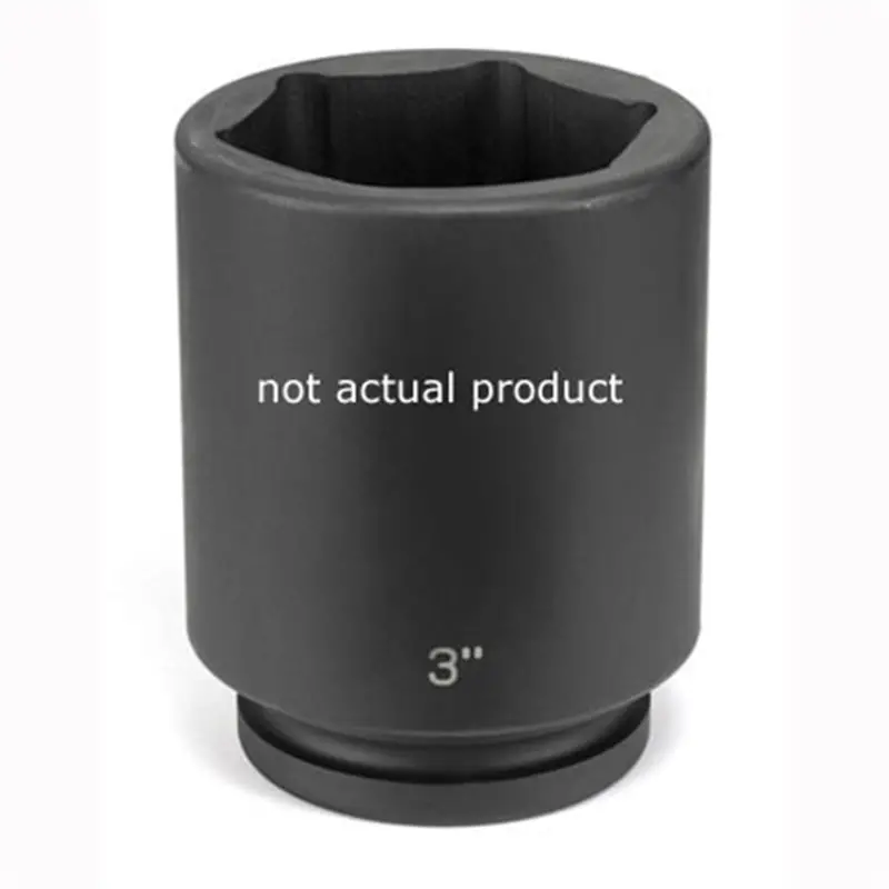1" Drive 6 Point Fractional Deep Impact Socket  Gre4108d Grey Pneumatic 1