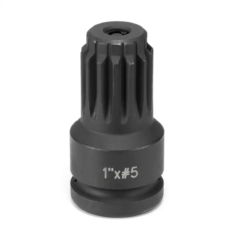 1" F X No. #5 Spline M Adapter W/ Lock Button Gre4011a Grey Pneumatic 1