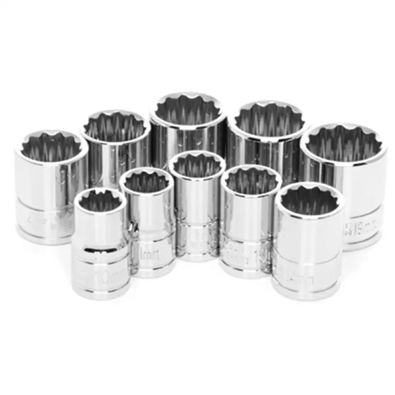 10 Pc 3/8'' Dr 12Pt Mm Skt Set Wlmw38800 Wilmar Corp. / Performance Tool 1
