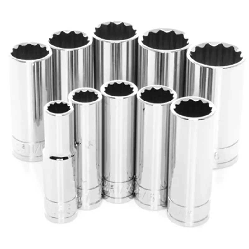 10 Pc 3/8'' Dr 12Pt Sae Deep S Wlmw38600 Wilmar Corp. / Performance Tool 1