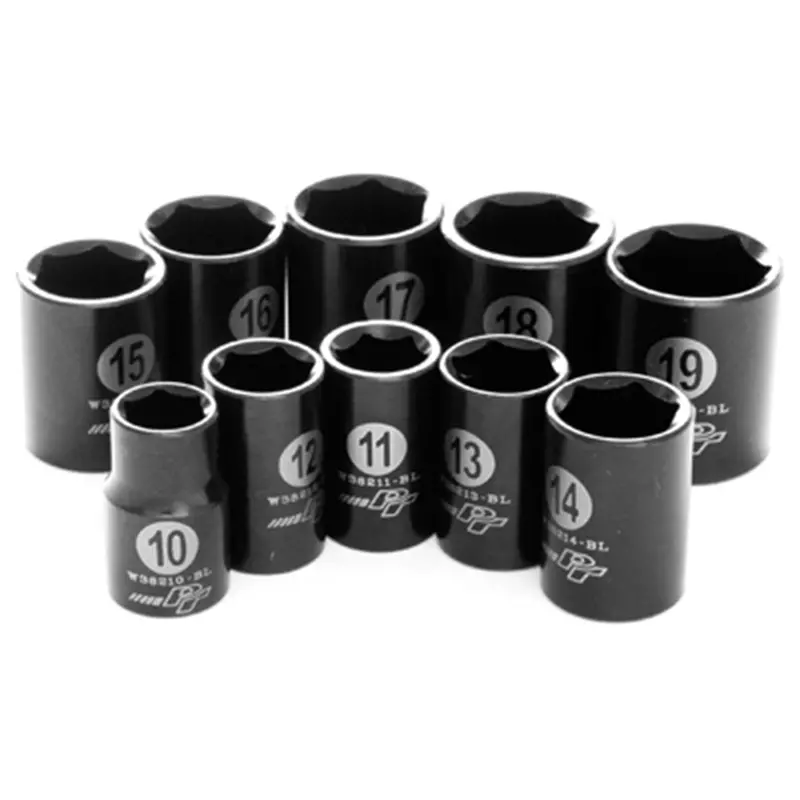 10 Pc 3/8'' Dr Mm Black Laser Wlmw38201 Wilmar Corp. / Performance Tool 1