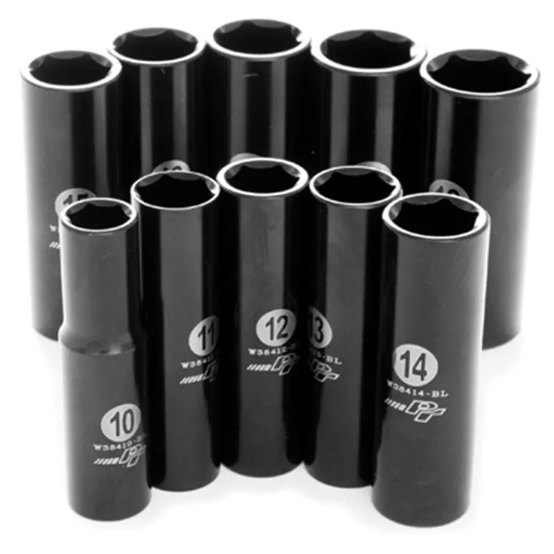 10 Pc 3/8'' Dr Mm Black Laser Wlmw38401 Wilmar Corp. / Performance Tool 1