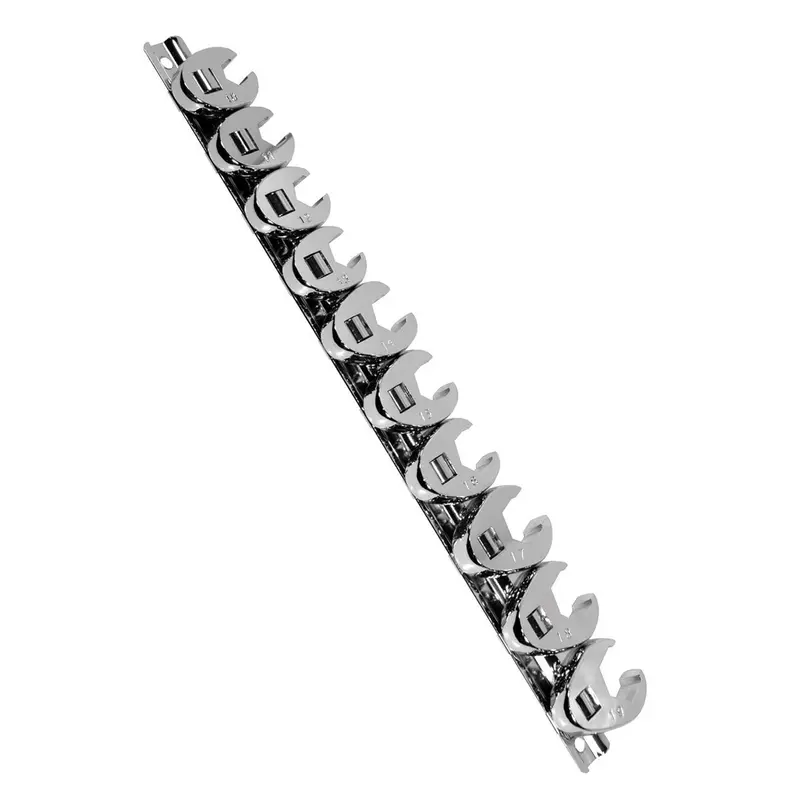 10-Pc 3/8" Drive Metric Flare Nut Crowfoot Wrench Set Kti27300 K Tool International 1