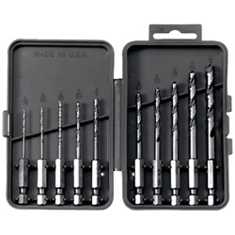10 Pc. Hex Shank Drill Bit Set Ver13137 Vermont American 1
