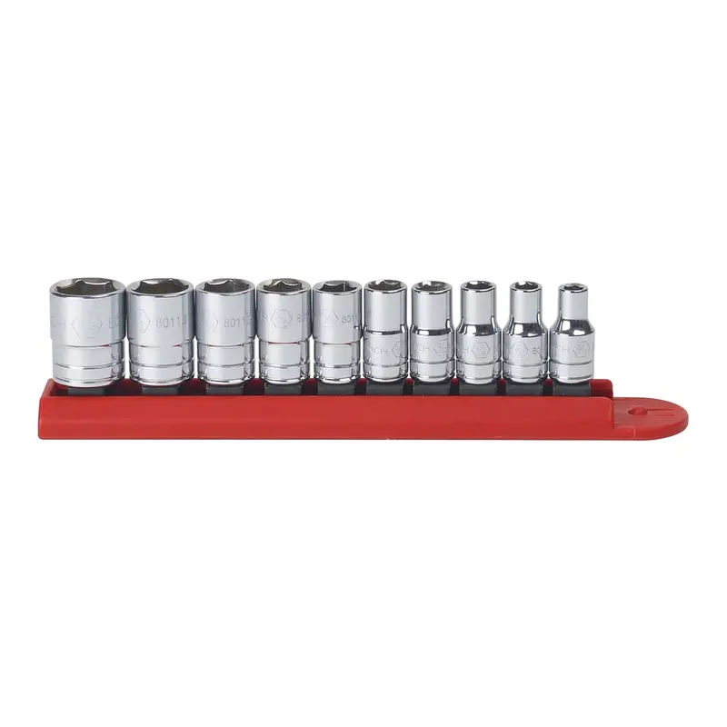 10-Piece 1/4" Drive 6 Point Sae Socket Set Kdt80303 Gearwrench 1