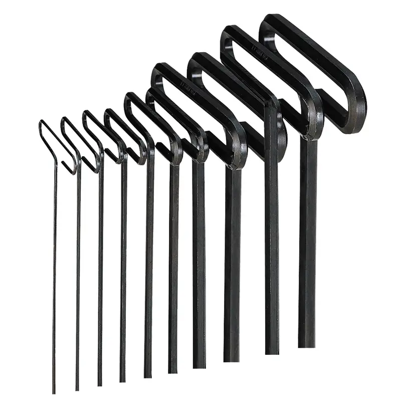 10 Piece 6" Sae Hex T-Key Set Ekl33610 Eklind Tool Company 1
