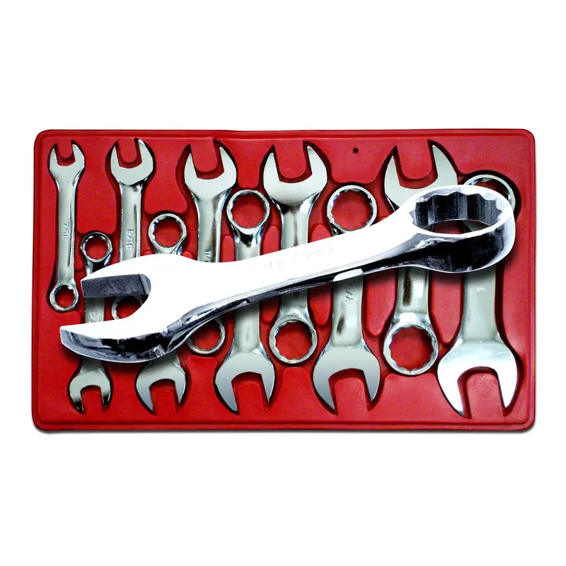10-Piece Stubby Combination Wrench Set 7/16" To 1" V8t710 V-8 Tools 1