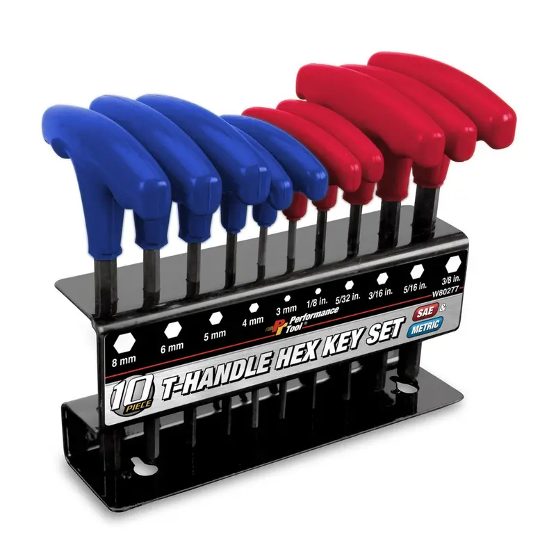10-Piece T-Handle Hex Key Set Wlmw80277 Wilmar Corp. / Performance Tool 1