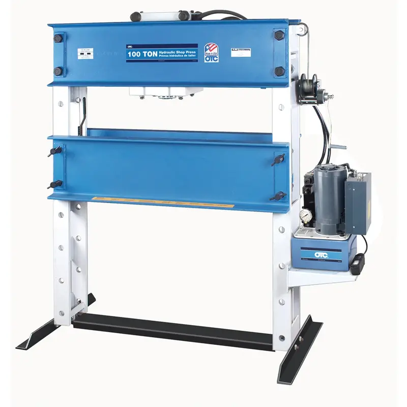 100-Ton Heavy-Duty Shop Press With Single Phase Hydraulic Pump Otc1858-1P Otc 1