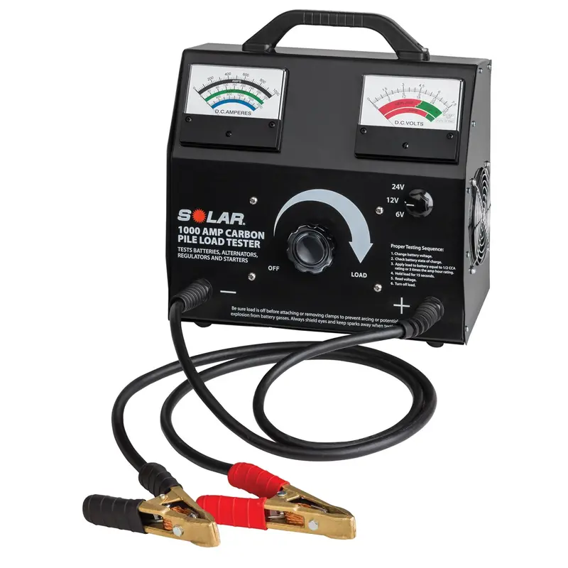 1000 Amp 6/12/24V Carbon Pile Battery Tester Sol1876 Clore Automotive 1