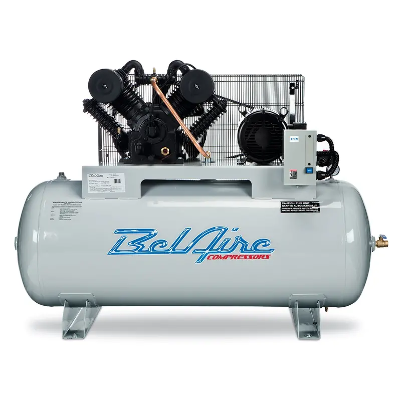 10Hp 120 Gallon Case Iron Series Compressor Imc6312h Belaire Compressors 1