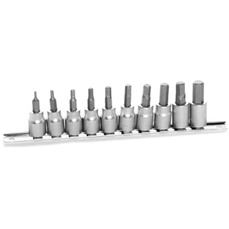 10Pc Metric Bit Skt Set Wlmw1388 Wilmar Corp. / Performance Tool 1